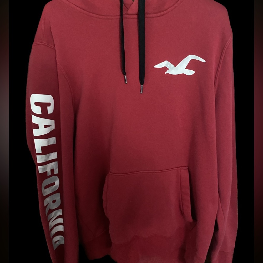 XL Hollister Hoodie, Red Men’s Hoodie ,